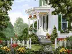 This picture reminded me of a some of the last lazy days of summer, relaxing on the porch, in tune with the world. Matching transparent marigold/assorted flower saver included.