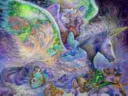 Escape from the humdrum of everday life with the amazing art of Josephine Walls Wings. Music by John Denver. Logos exe. included.